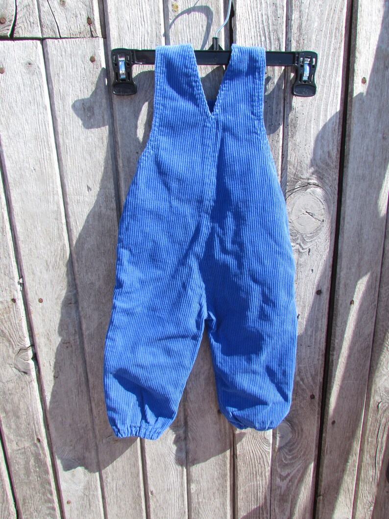 Wide courdory blue baby child toddler Bright Blue 9-12 months 80/'s