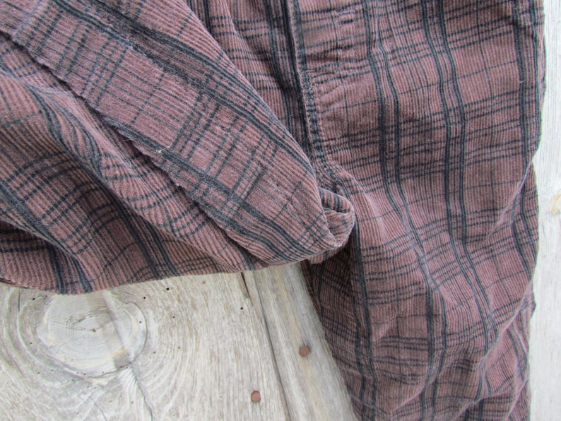 Baby overalls plaid dark brown corduroy vintage Genunie Kids Oshkosh Co 18 mth Vestbak 90/'s