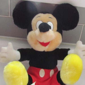 Vintage Disneyland Walt Disney Mickey Mouse Plush Stuffed Animal Toy