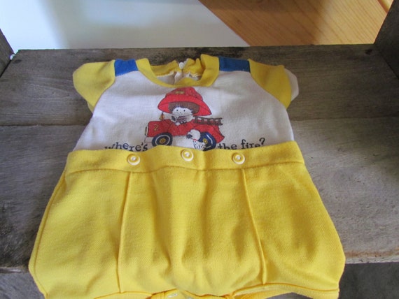 Vintage Sesame Street 6-9 m Playsuit Gingham Baby Outfit Vintage Baby Outfit Baby Clothes Sesame Street Floral Summer Outfit