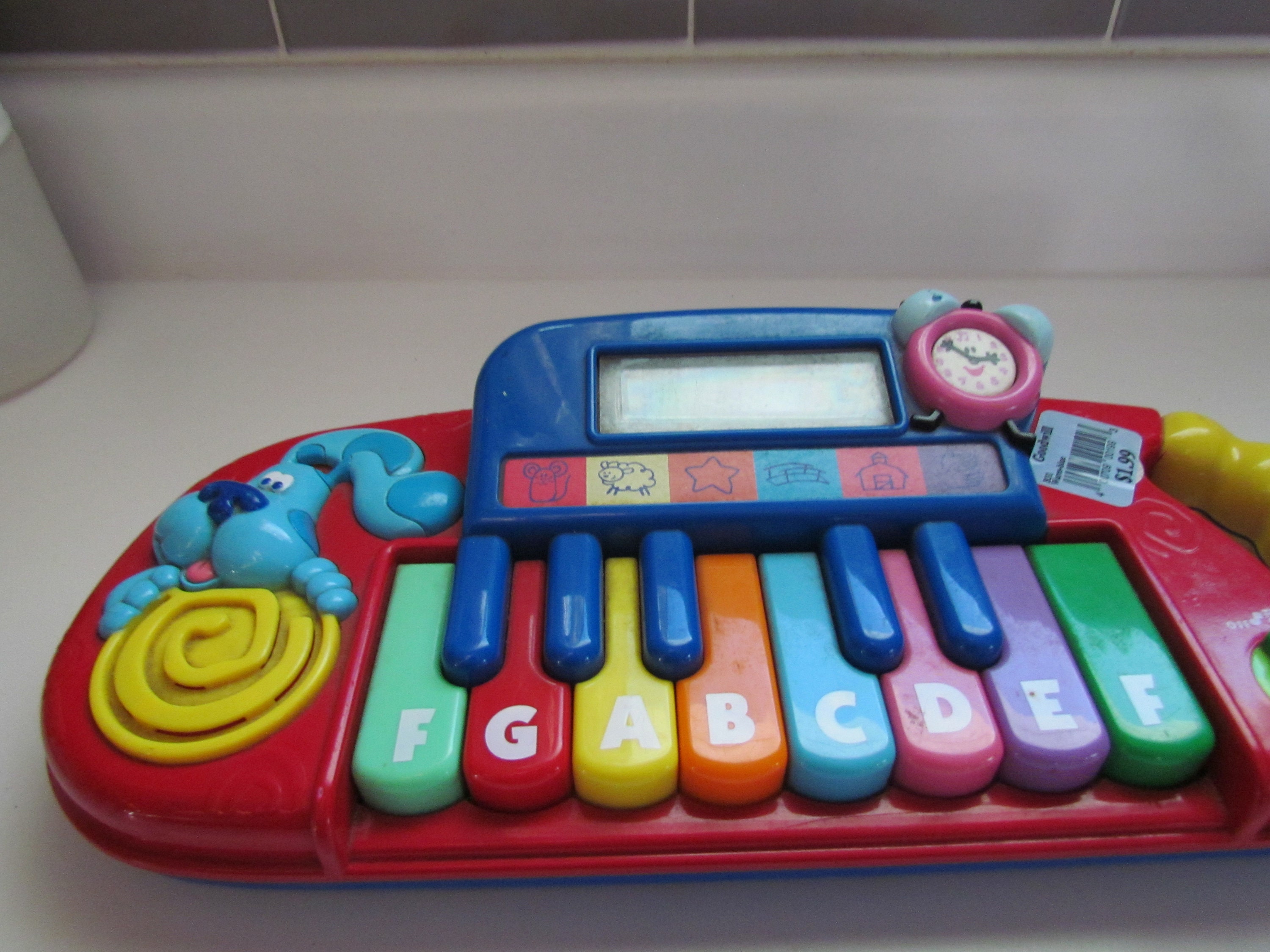 Vintage 2000 Mattel Blues Clues Play N Learn Keyboard Piano Music Toy