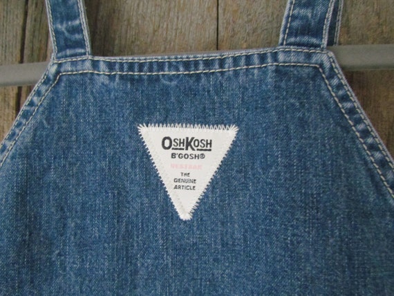 90's Girl's vintage OshKosh B'Gosh Girl's denim j… - image 3