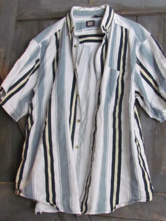 Vintage 90's Men's pin striped stripes button down