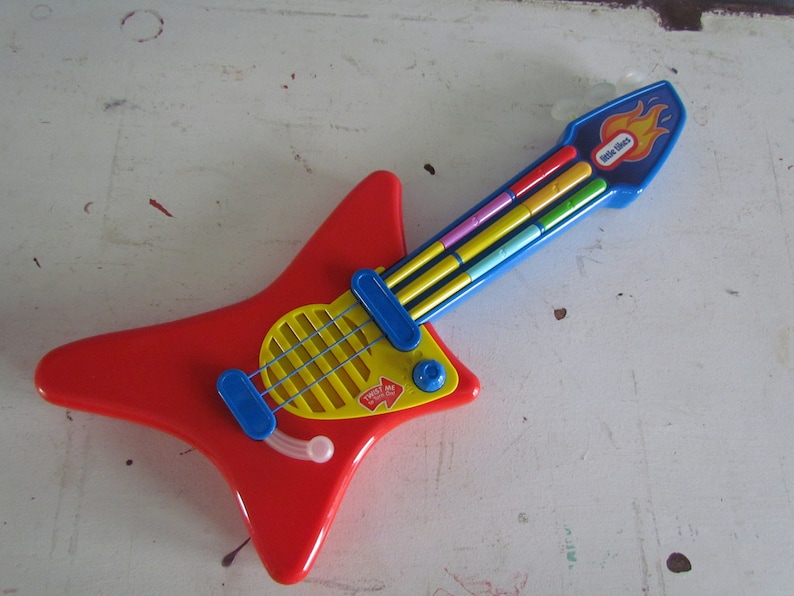 90's Vintage Toy Guitar Little Tikes Pop Tunes Rocker Toy - Etsy