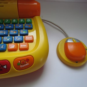 Baby's Vtech Tote N Go Orange Kids Laptop Computer With Mouse ...