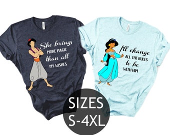 aladdin couple shirts