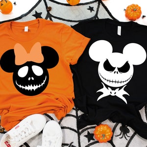 His and hers, his boo, her boo, minnie and mickey, Main Street halloween, halloween couple, costume, couples, halloween, matching shirts
