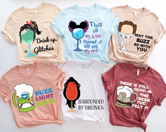 Camisas del festival de comida y vino de Disney, camisa de vacaciones de Disney a juego, festival de comida y vino de Epcot, camisa divertida de bebida de Disney, camisa de Disney