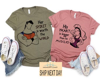 Hercules Megara Disney-shirts, bijpassende Disney-T-shirts, Disney-shirts voor hem en haar, bijpassende Disney-shirts in grote maten