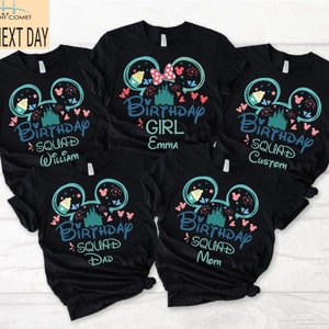 Disney Birthday Shirt, Disney Birthday Squad T-shirt, Disney Birthday Girl Shirt, Disney Birthday Boy Shirt, Disney Birthday Party Shirt