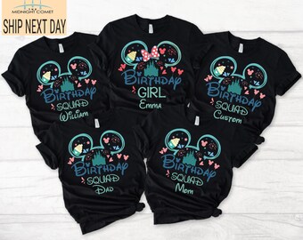 Disney Birthday Shirt, Disney Birthday Squad T-shirt, Disney Birthday Girl Shirt, Disney Birthday Boy Shirt, Disney Birthday Party Shirt