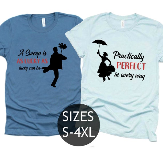 Mary Poppins and Bert Shirts, Disney Couple Shirt, Practically