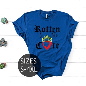Disney shirt for women, Disney Tee, Descendants shirt, Snow White shirt, rotten to the core shirt, evil queen shirt, Disney family shirt