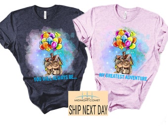 Disney Up Movie Shirt, Disney Anniversary Shirts, Carl Ellie Valentine Shirt, Up Movie Couple Shirt, Disney Valentines Day Shirts