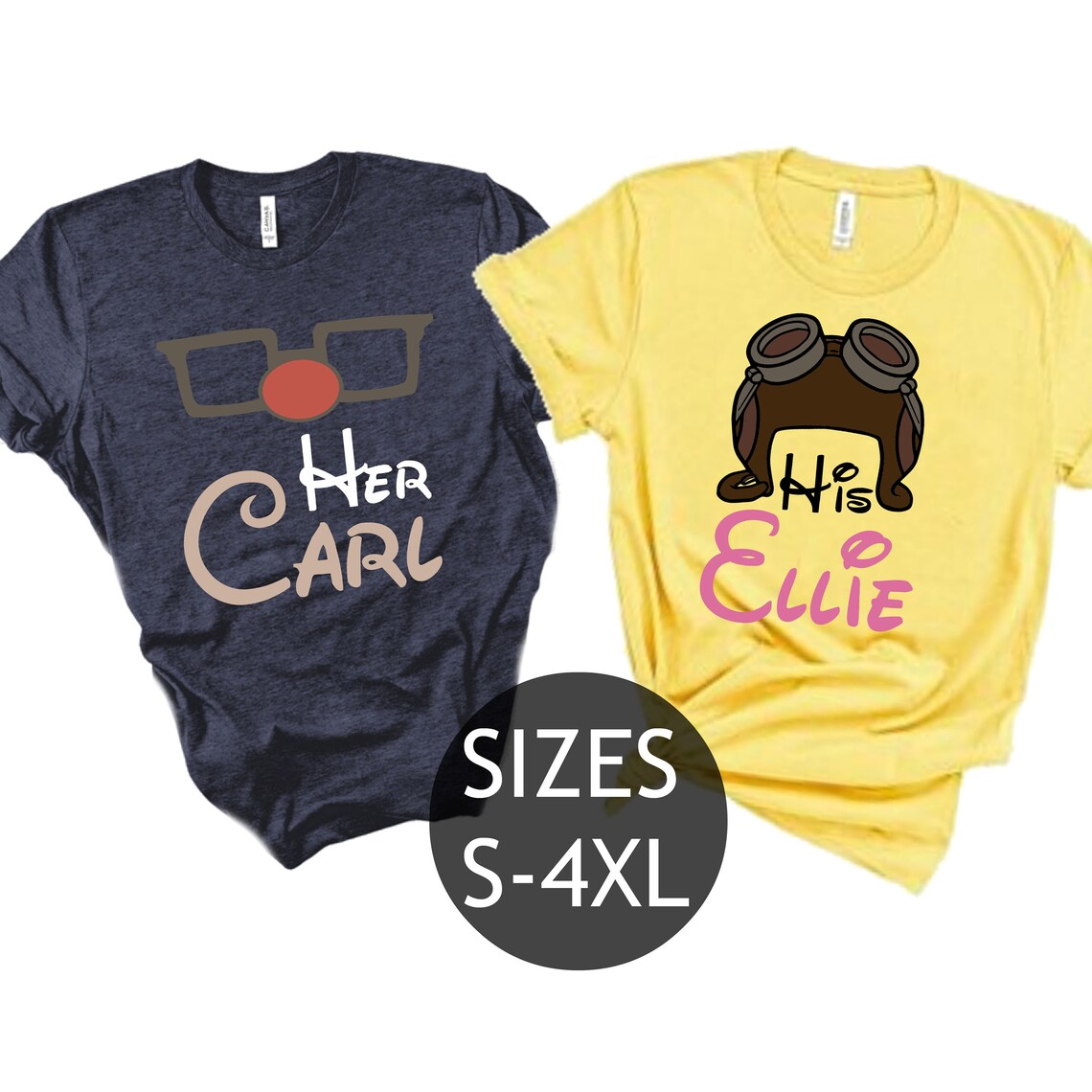His Carl Her Ellie Shirts Carl And Ellie Shirt Up Couple | Etsy