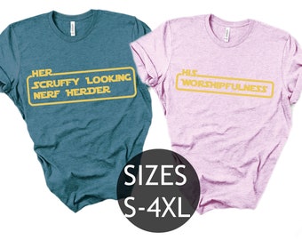 Starwars Leia Princess and Han Solo Couple Shirts, I Take Orders from No One But Her, Han Solo Shirt, Honeymoon Matching, Anniversary Gifts