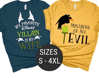 My Favorite Disney Villain is My Wife Shirt, My Favorite Disney Villain is My Mom Shirt, Disney Vacation Shirt ,Disney Family Shirt