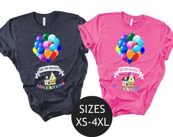 Up Pixar Shirt,He is my greatest adventure tee, Carl Shirts, Disney Couple Shirt, Disney Family Shirts, Carl and Ellie, Disney World Shirts