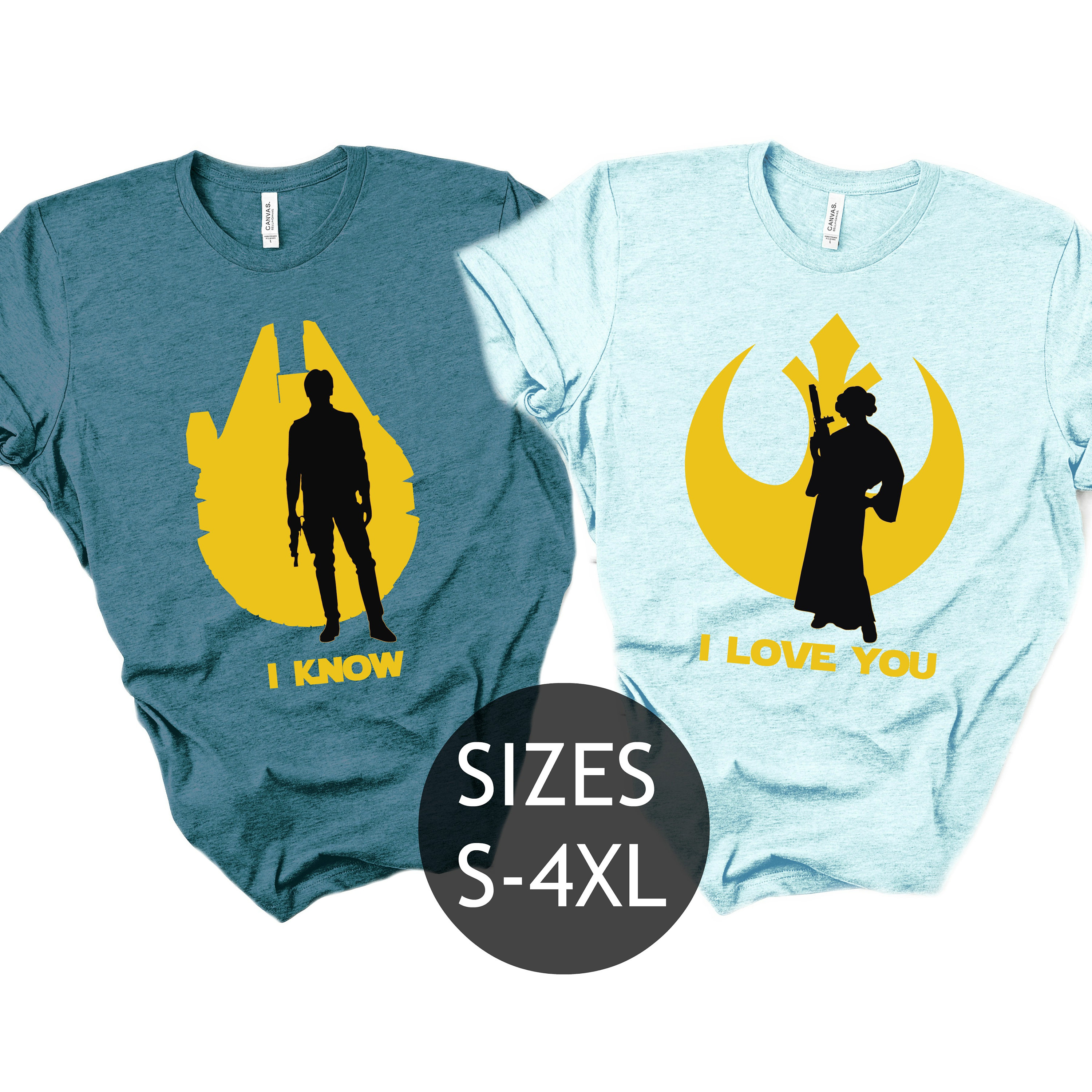 Star wars couples gift set | Disney Star Wars Couple Shirt | boyfriend  girlfriend | Disney Couple Shirt | Boyfriend Gift, Girlfriend Gift