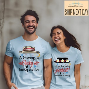 Mary Poppins and Bert Couple Shirt Practically Perfect Chimney Sweep Shirt Disneyland Couple Shirt | Valentine Day Shirt