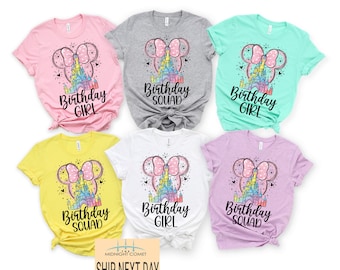 Minnie Birthday Shirt, Birthday Girl Shirt, Disney Birthday Shirt, Disney World Shirt, Disneyland Shirt, Disneyland Birthday