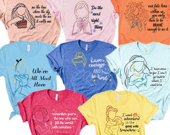 Princess Shirts, Disney Plus size Shirt, Disney Princess, Princess, Princess Birthday Shirts, Disney princess shirts, Matching Disney TShirt