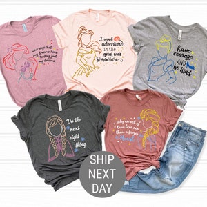 Benutzerdefinierte Prinzessin Shirt, Disney Prinzessin Shirt, Geburtstagskind Shirt, Prinzessin Tee, Disney Prinzessin Tee, Disney Geburtstagskind