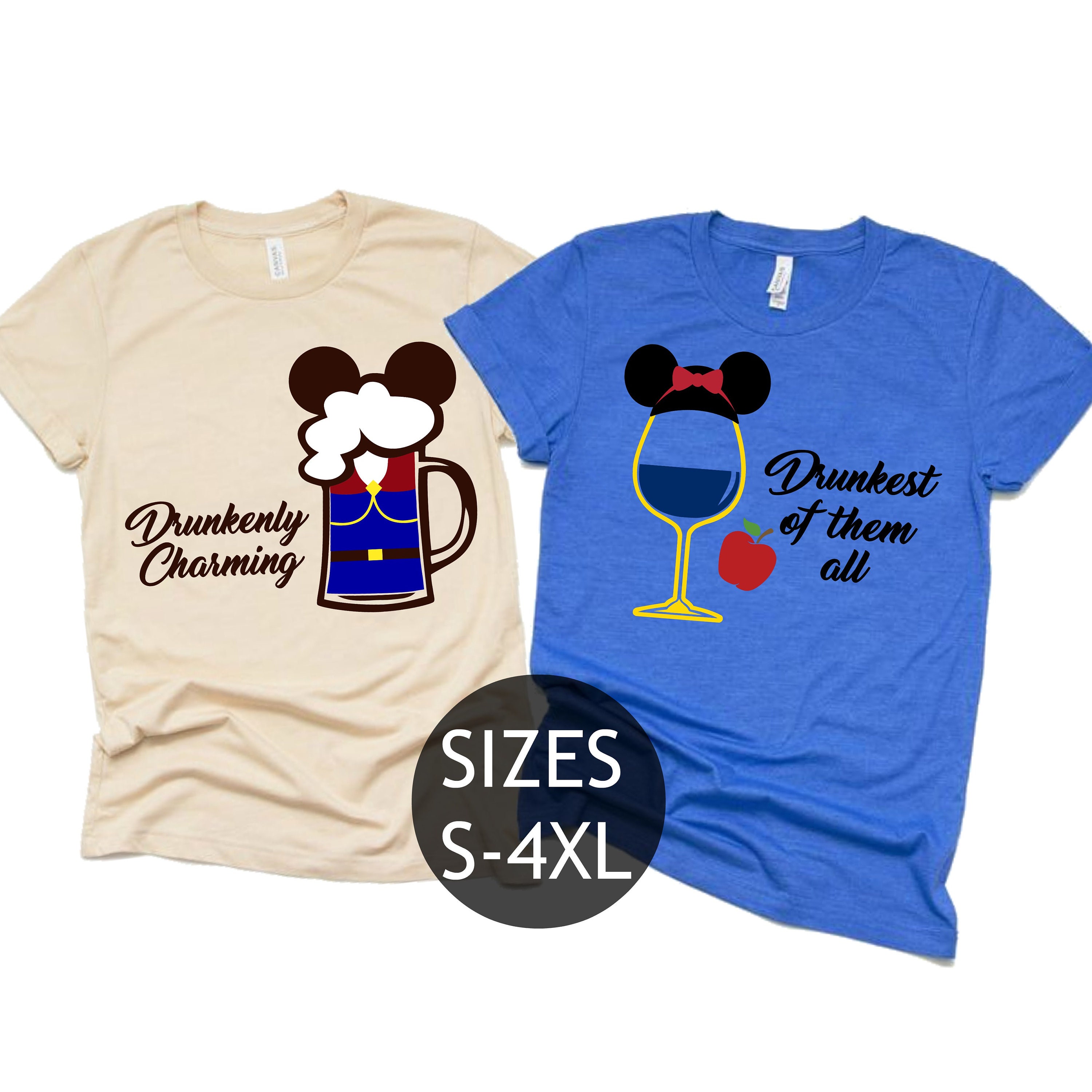 Husband and wife disney shirts Clearance