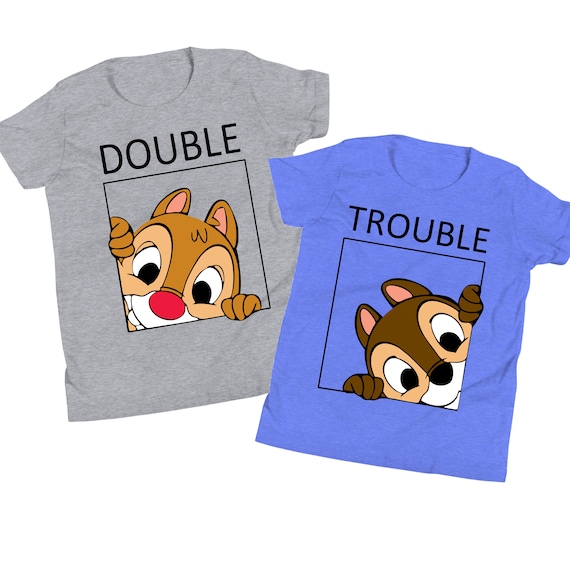 Chip n Dale Kids Shirt Disney Twins Shirt Disney Couples
