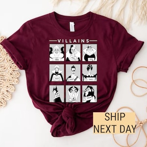 Retro Vintage 90s Disney Villains Shirt, Funny Villain Shirt, Disney Friends Shirt, Bad Witches Club Shirt, Disneyland Shirt, Halloween Gift