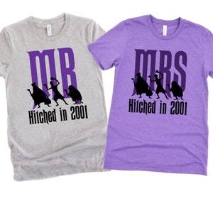 Custom Just Married Disney Shirt, Wife Husband Matching Shirts, Just Married Gifts, Disney Honeymoon Gifts, Newlywed Shirts