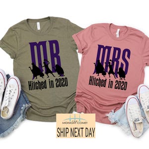 Personalized Disney Honeymoon Club Shirt, Mr Mrs Disneyland Shirt, Just Married Disney Shirt, Disney Couple Shirt, Disney Engagement Shirt