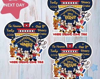 Customize Name Disney Family & Cruise Ship Stateroom Door, Cruise Line Ship Name Door Magnet, Family Cruise Trip, Wish Magic Dream Fantasy