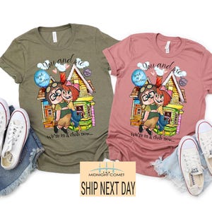 Zijn Carl Her Ellie-shirts, Carl en Ellie-shirts, shirt Up Couple, Disney-shirt paar cadeau, Disney huwelijksreis-T-shirt, hem en haar, mijnheer en mevrouw