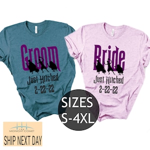Mr and Mrs Est 2024 T-Shirts, Disney Honeymoon Couple Shirt, Honeymoon Matching Tees, Just Married, Disney Wedding Gift, Disneyland Vacation