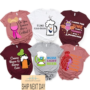 Disney Drinking Shirts, Disney Drinking Around The World T Shirt, Epcot Food And Wine Top, Disney Wine Tshirt, Drinking Team Tee Shirts