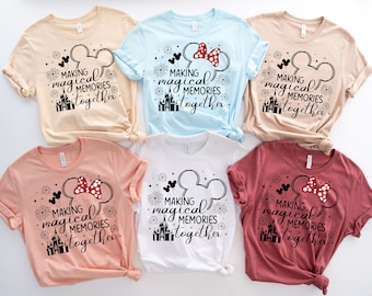 Making Magical Memories Together with Ears | Mommy and Me Shirt | Family Vacation Tee | Many Print Colors | Each Shirt Sold Separately