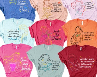 Disney shirts for women, Disney Tee, Princess shirts, Cinderella shirts, Have a courage and be kind shirts, Disney family plus size women