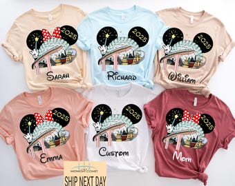 Custom Disney Epcot 2025 Shirt, Disney Epcot Matching Shirt, Disney Family Matching Shirt, Disney Epcot Name Shirt, World Traveler Shirt