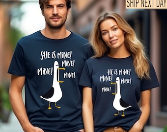 He's Mine, She's Mine, Finding Nemo shirt, Nemo Seagull shirt, his and hers, mr and mrs, family shirts, couples, Nemo, matching shirts