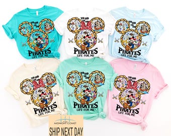 Camiseta de Mickey Pirata, Camiseta de crucero Disney, Camiseta Yo Ho Yo Ho, Piratas del Caribe, Camiseta de viaje familiar, Camiseta de vida pirata Disney