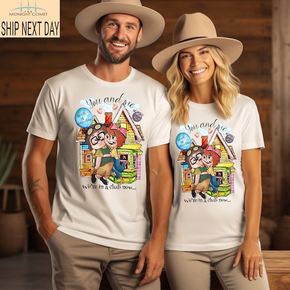 His Carl Her Ellie Shirts Carl and Ellie Shirts up Couple Tshirt Disney Couple Gift Shirt Disney Honeymoon Tee His and Hers Mr and Mrs Etsy