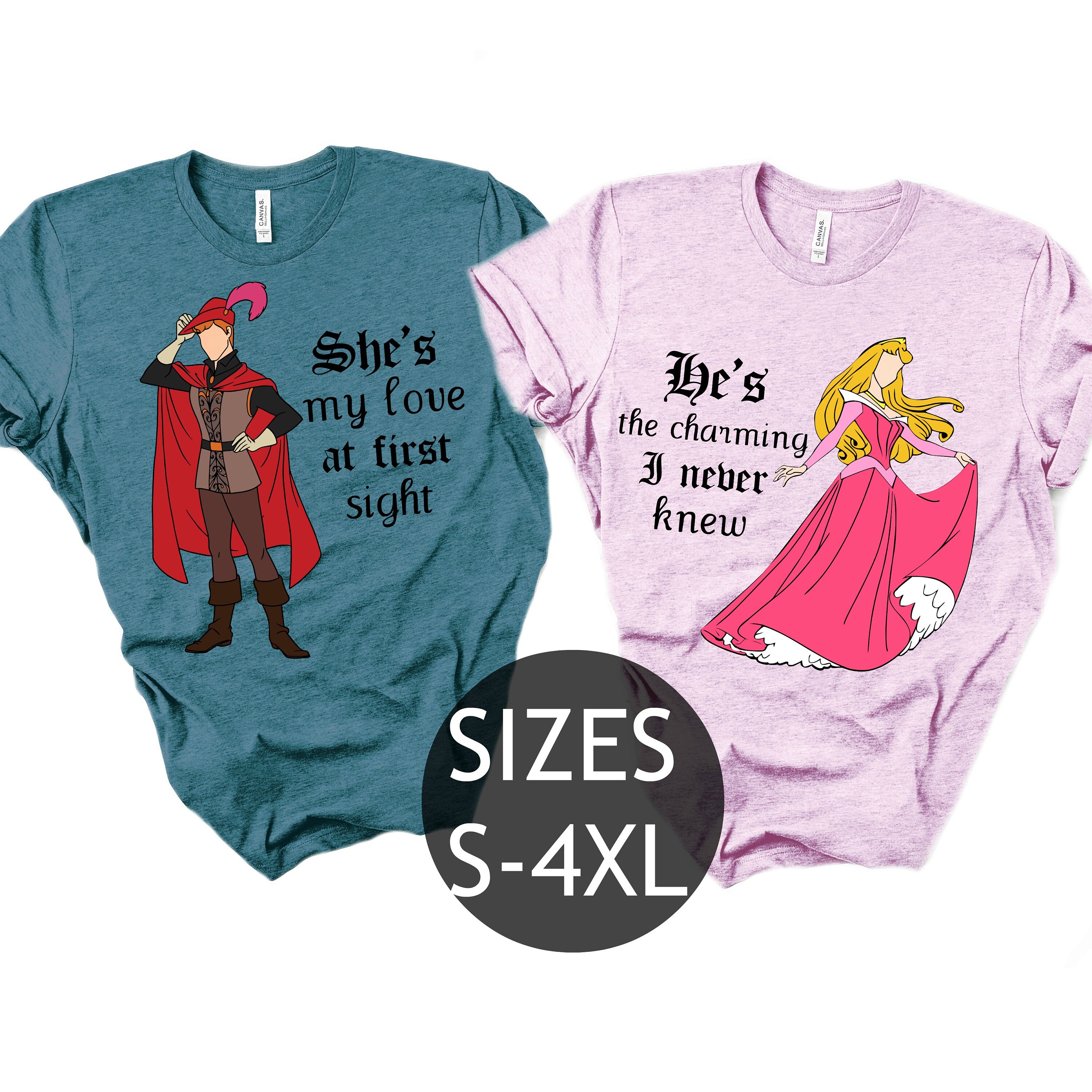 Disney Couple Shirts Sleeping Beauty 