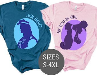 Disney Couple Shirts, Disney Matching Shirts, Hercules and Megara matching shirts, Disney Wedding Shirts, Disney Trip, Disney Vacation shirt