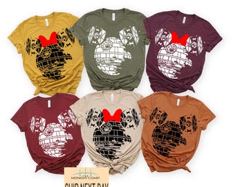 Vintage Star Wars Paar Shirts, Micky Todesstern, Minnie Todesstern, Star Wars Day Shirt, Disney World Familien Shirts, Star Wars Geschenk