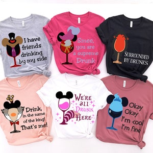 Princess Drinking Shirts, Wine Princess Shirts, Food and Wine Festival, Bibbity Bobbity Boo, Group Vacation Shirt, Epcot Tee,Halloween Group