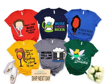 Disney Drinking Shirt, Disney Drinking Around The World Tee, Disney Beer Shirt, Disney Prince Top, Food and Wine Festival Tee,Beer Mug Shirt