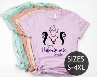 Ursula shirt, Disney villain shirt, Disney shirt, Ursula t-shirt, The Little Mermaid Shirt, Poor Unfortunate Souls shirt, Disney plus size