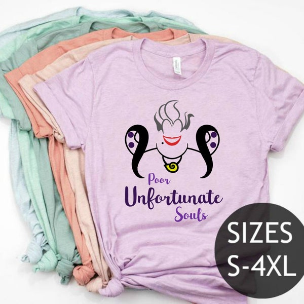 Ursula shirt, Disney villain shirt, Disney shirt, Ursula t-shirt, The Little Mermaid Shirt, Poor Unfortunate Souls shirt, Disney plus size