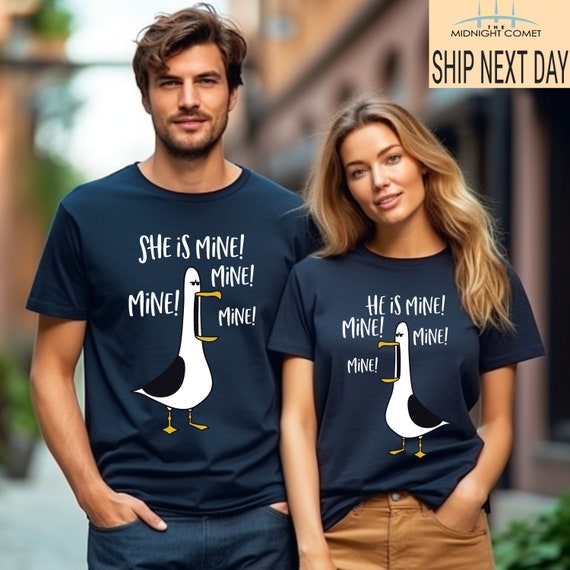 Finding Nemo Shirt, Mine T-shirt, Disney Couple Shirt, Seagulls Shirt,  Finding Dory Shirt, Disney Gifts, Disney Plus Size Shirts for Women 